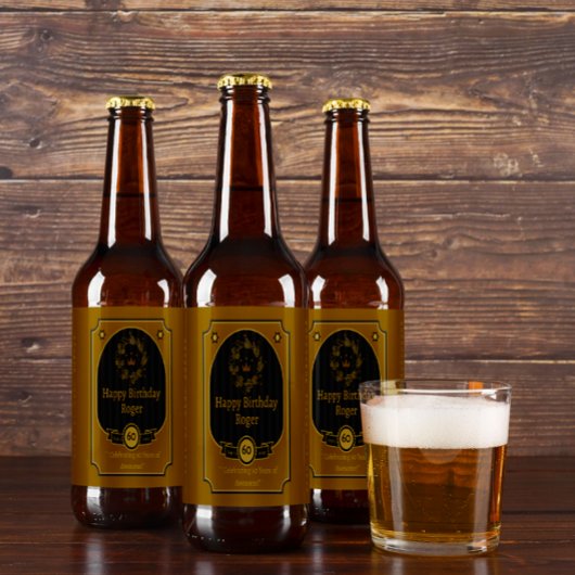 友達への誕生日おめでとう 詳細2 ビールラベル
