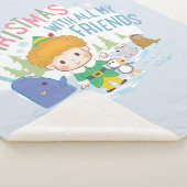 友達みんなで小妖精や小人のクリスマスを楽しむ シェルパブランケット (3/4)