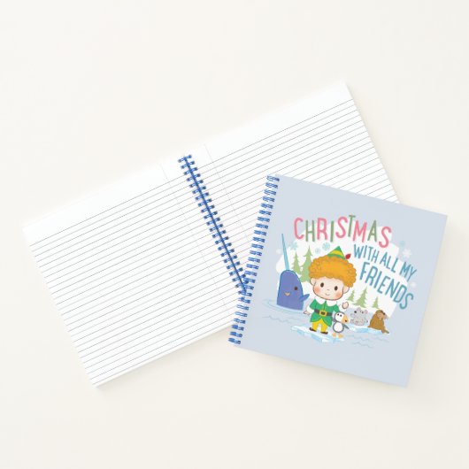 友達みんなで小妖精や小人のクリスマスを楽しむ ノートブック (内部)