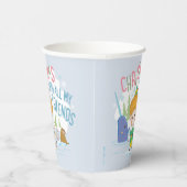 友達みんなで小妖精や小人のクリスマスを楽しむ 紙コップ (右)