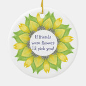 友達もしが花を選んだんだ！フレンドBFF セラミックオーナメント (裏面)