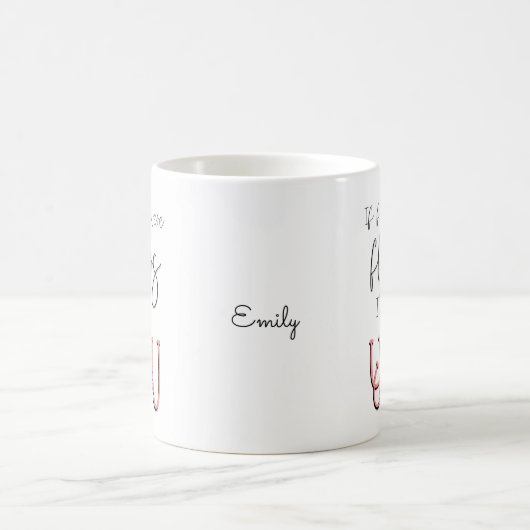 友達もしは花の友情引用文名 コーヒーマグカップ (中央)