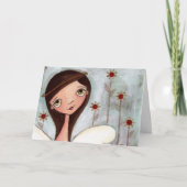 友達もしは花 – Greeting Card カード (正面)