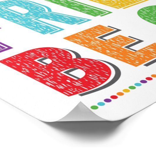 友達もしを必要とする人が一人でいるのが見える ポスター (角)