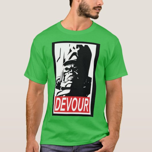 友達や家族を食い尽くす Tシャツ (正面)
