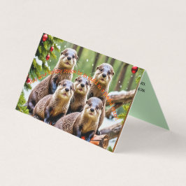 友達よくはしゃぐのクリスマスカード