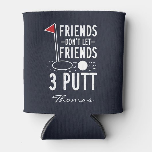 友達をパーソナライズする友達を許可しない3 Puttゴルフ 缶クーラー (正面)