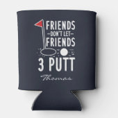 友達をパーソナライズする友達を許可しない3 Puttゴルフ 缶クーラー (裏面)