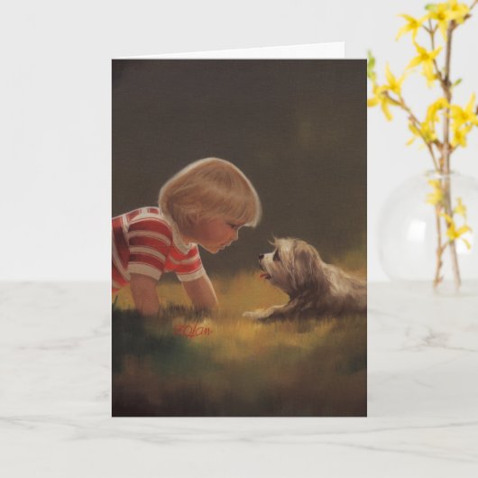 友達を作る カード (黄色い花)