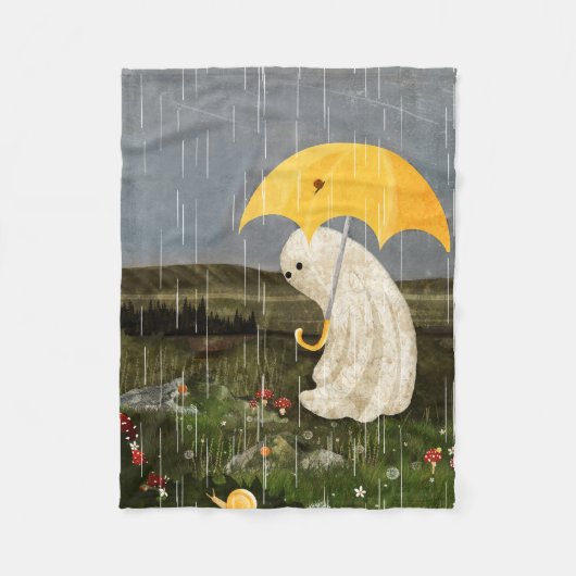 友達を作る フリースブランケット (正面)