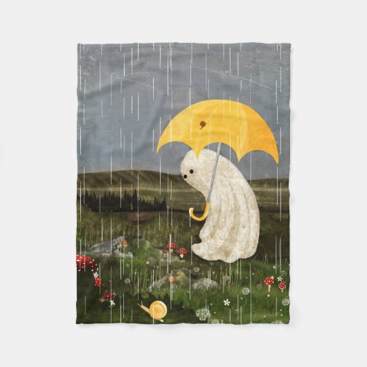 友達を作る フリースブランケット (正面)