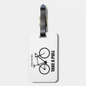 友達を引っ張るサイクリング ラゲッジタグ (裏面縦)