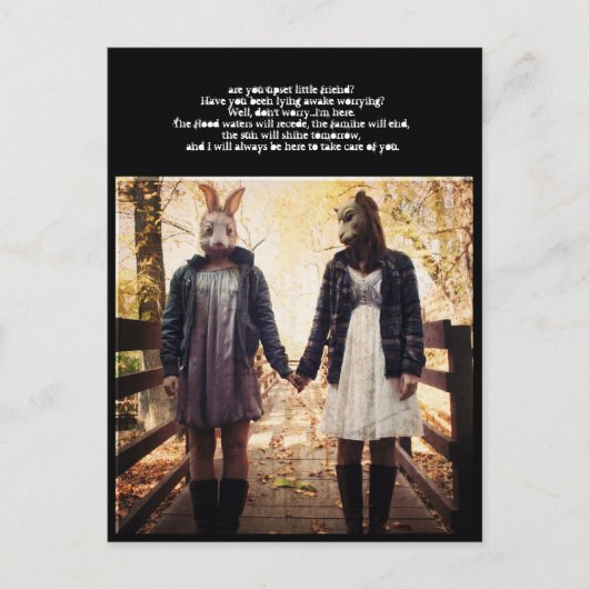 友達を怒らせてるのか? ポストカード (正面)