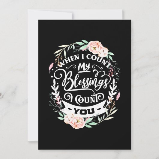 友達を数えるときの私の幸せ 招待状 (正面)