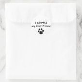 「友達を最高の採用した」灰のシール ラウンドシール (バッグ)