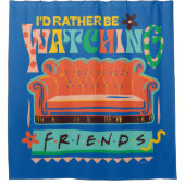 友達を見たいんだ™グラフ鮮やかク シャワーカーテン (正面)