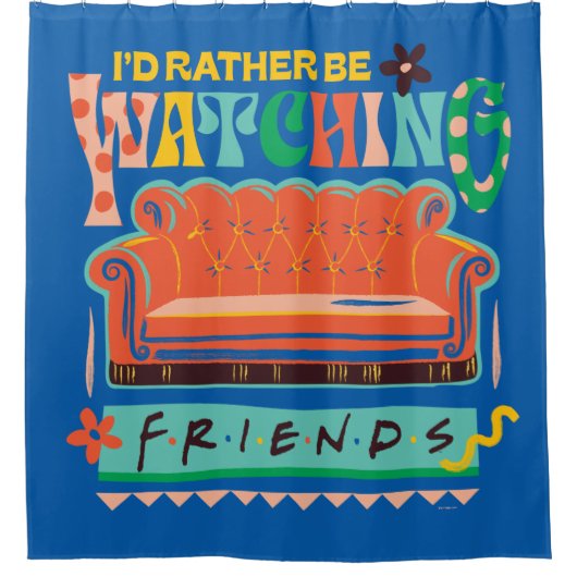 友達を見たいんだ™グラフ鮮やかク シャワーカーテン (正面)