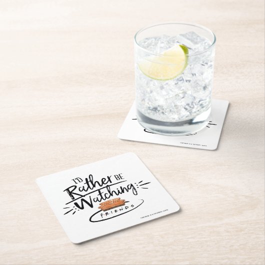 友達を見たい™ スクエアペーパーコースター (インサイチュ)