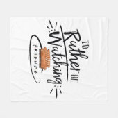 友達を見たい™ フリースブランケット (正面(横))