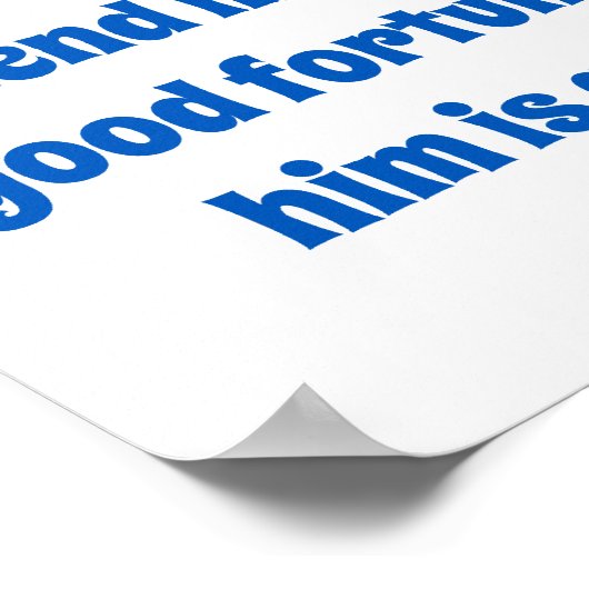 友達を見つ実在ける – 友情引用文 ポスター (角)