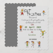 友達を集めて 招待 招待状 (正面/裏面)