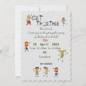 友達を集めて 招待 招待状 (正面)