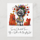 友達カスタムのための引用文メリーおもしろいクリスマス シーズンポストカード (正面)