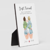 友達パーソナライズされたにアボカドのギュ最高のメント フォトプラーク (側面)