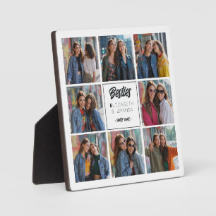 友達パーソナライズされたギフトの別売り写真コラージュ フォトプラーク