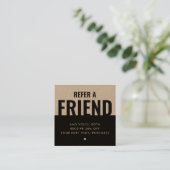 友達モダンのKraft紙参照を参照 スクエア名刺 (スタンド正面)