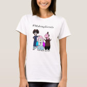 #友達作り かぎ針編みの友達Tシャツ Tシャツ (正面)
