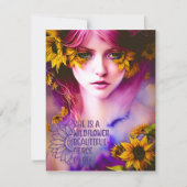 友達感動的の個人用カード ノートカード (正面)