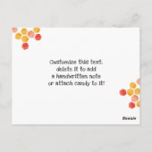 友達感謝していのビー素晴らしバレンタイン ポストカード (裏面)