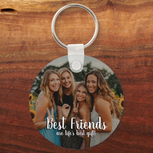 友達最高のは人生のギフト写真ですモダン。 キーホルダー (正面)
