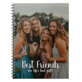 友達最高のは人生のギフト写真ですモダン。 ノートブック (正面)