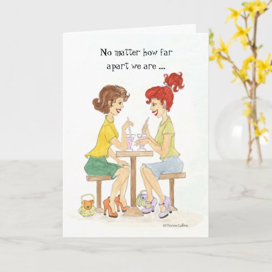 友達最高のは常にカード カード (黄色い花)