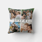 友達最高のは永遠に贈り物を惜しむ | フォトコラージュ クッション (裏面)