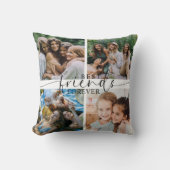 友達最高のは永遠に贈り物を惜しむ | フォトコラージュ クッション (正面)