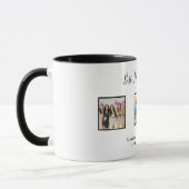 友達最高のは永遠にBFFカスタムの写真の名前の白 マグカップ (左)