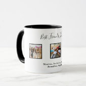 友達最高のは永遠にBFFカスタムの写真の名前の白 マグカップ (正面左)