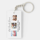 友達最高のは永遠にBFFカスタムの写真名 キーホルダー (裏面)