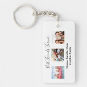 友達最高のは永遠にBFFカスタムの写真名 キーホルダー (正面)