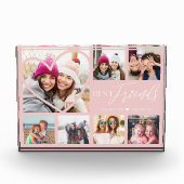 友達最高のへの贈り物7フォトコラージュハートBFF フォトブロック (正面)
