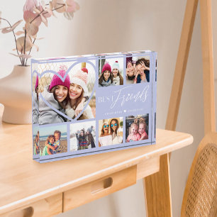 友達最高のへの贈り物7フォトコラージュハートBFF フォトブロック