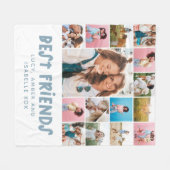 友達最高のカラフル15モダン photoファミニマルイル フリースブランケット (正面(横))