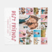 友達最高のカラフル15モダン photoファミニマルイル フリースブランケット (正面(横))