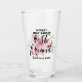 友達最高のギフト最も悪いフローラ タンブラーグラス (正面)
