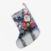 友達最高のクリスマスストッキングメリークリスマス スモールクリスマスストッキング (裏面 (吊り時))