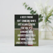 友達最高の引用文 ポストカード (スタンド正面)