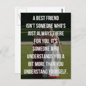 友達最高の引用文 ポストカード (正面/裏面)